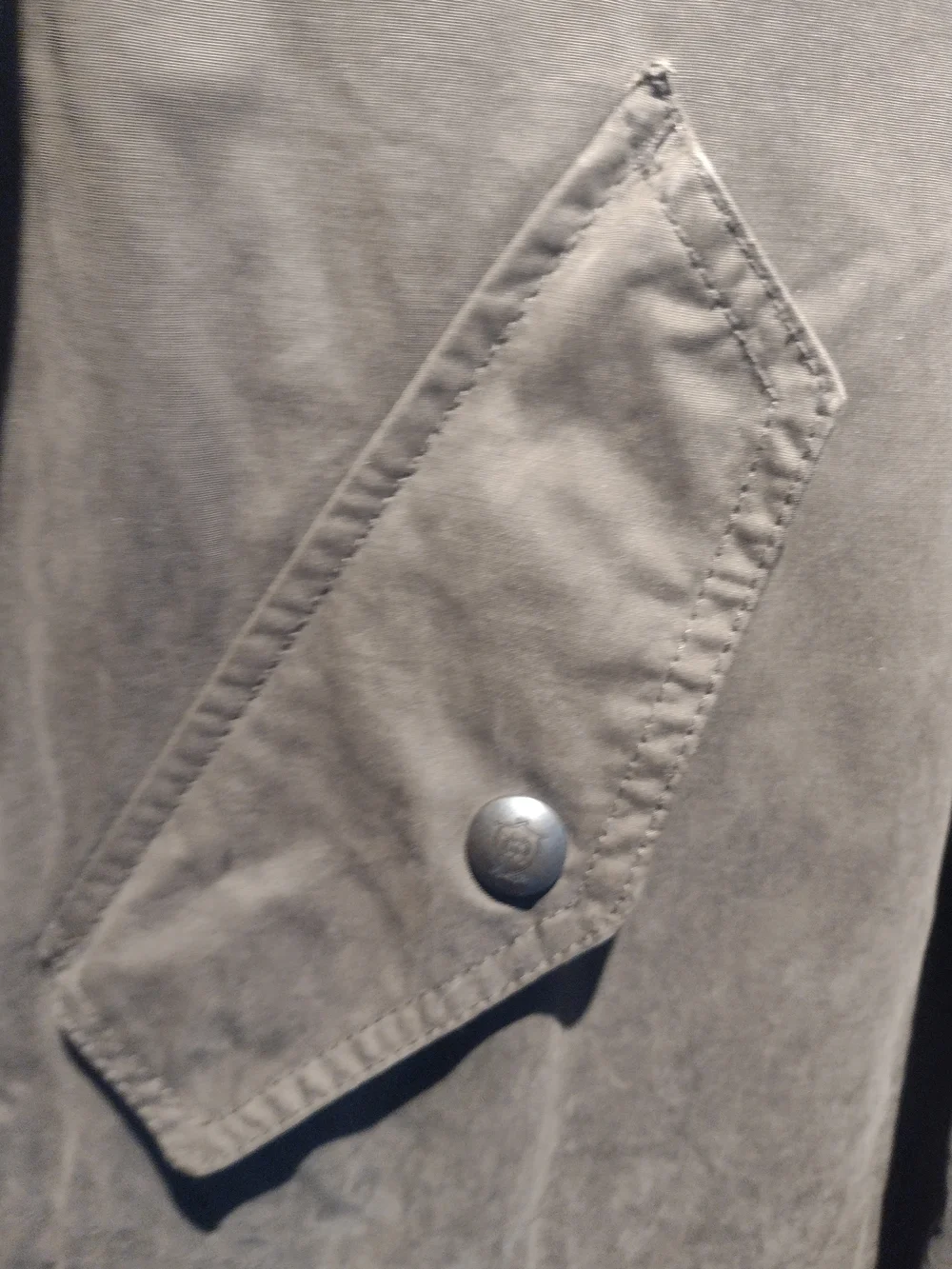 Massimo Dutti Men's Hooded Field Jacket - Olive
